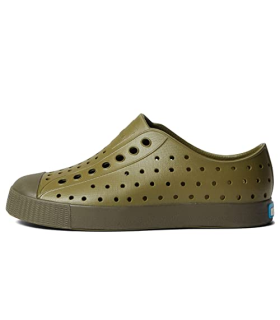 Native Shoes Kids Unisex Jefferson Bloom (Little Kid/Big Kid) Rookie Green/Tuff Green/Jiffy Speckles 13 Little Kid M