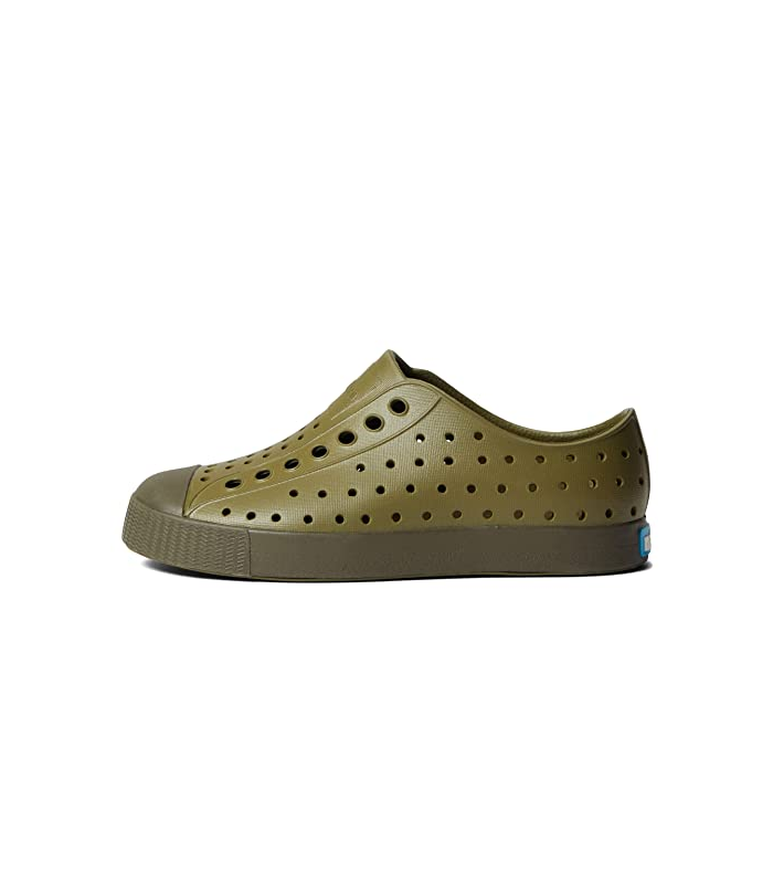 Native Shoes Kids Unisex Jefferson Bloom (Little Kid/Big Kid) Rookie Green/Tuff Green/Jiffy Speckles 13 Little Kid M