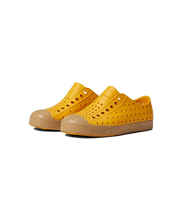 Native Shoes Kids Unisex Jefferson Bloom (Little Kid/Big Kid) Wheat Yellow/Almond Beige/Jiffy Speckles 4 Big Kid M
