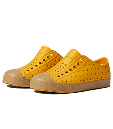 Native Shoes Kids Unisex Jefferson Bloom (Little Kid/Big Kid) Wheat Yellow/Almond Beige/Jiffy Speckles 4 Big Kid M