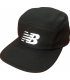 New Balance Casquette de Baseball Unisexe, Noir, Ajustable, Strapback Métallique, Style Sport Urbain