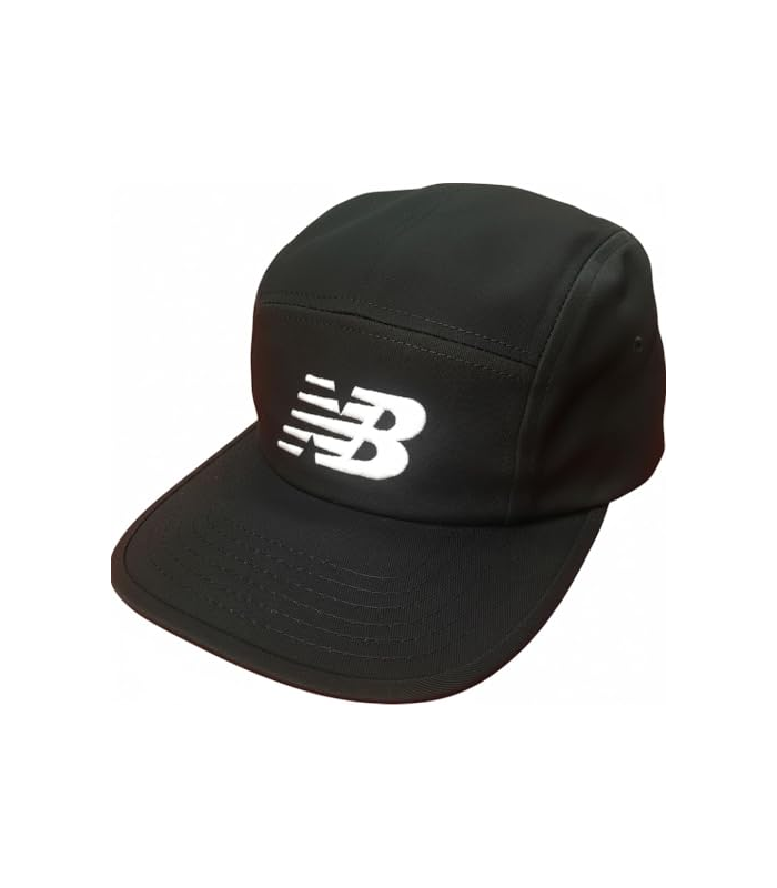 New Balance Casquette de Baseball Unisexe, Noir, Ajustable, Strapback Métallique, Style Sport Urbain