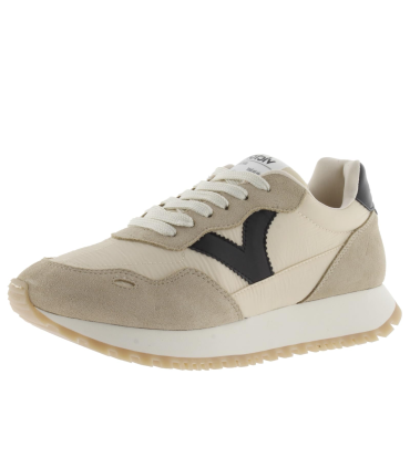 Victoria Baskets Viento Nylon & Pièces en Contraste & Daim & Semelle Crantée 1157107 pour Femme