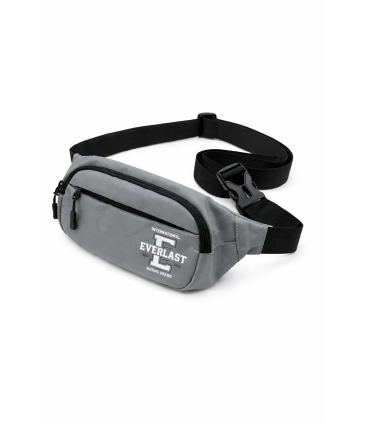 Everlast Sac Banane Gris, International Boxing Brand, Sac de Ceinture avec Bandoulière Ajustable