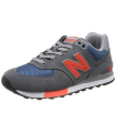 New Balance 574v2, Baskets Homme, Gris Grey/Blue), 44.5 EU