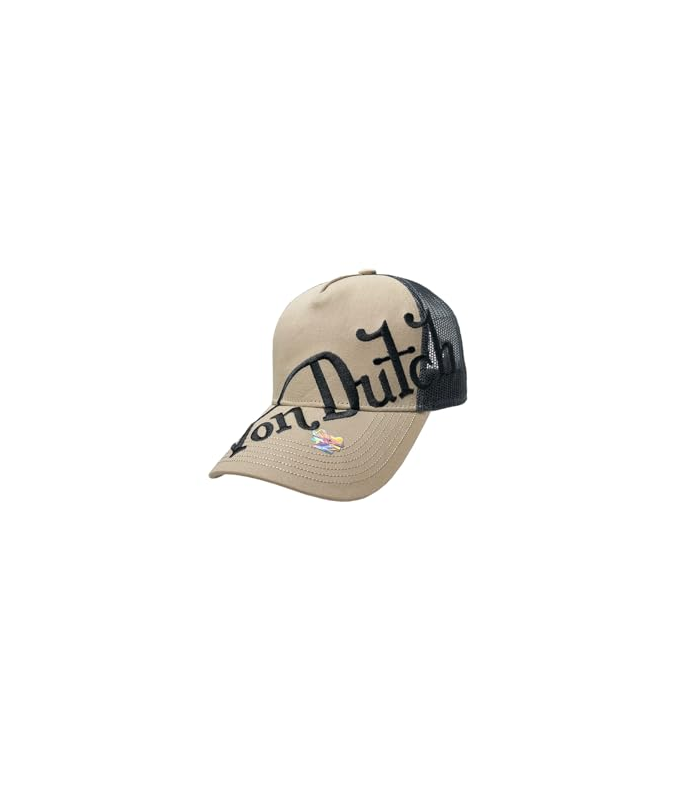 Von Dutch Originals Trucker Casquette Mackay Crème/Gris, Crème/gris, taille unique