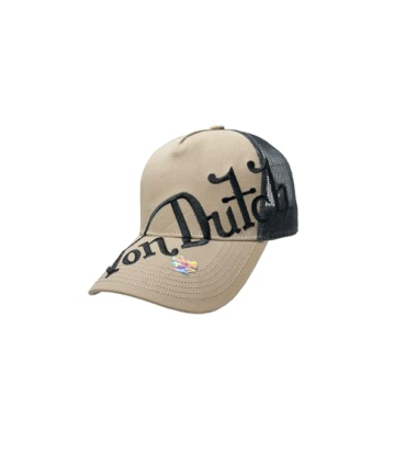 Von Dutch Originals Trucker Casquette Mackay Crème/Gris, Crème/gris, taille unique