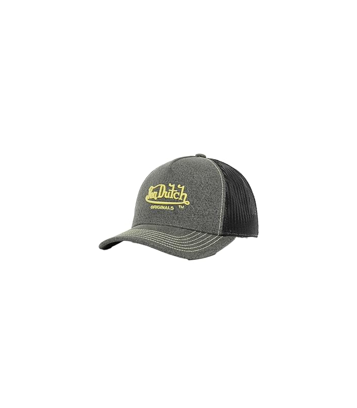 Von Dutch Originals Newark Casquette de camionneur Noir/jaune