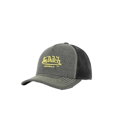 Von Dutch Originals Newark Casquette de camionneur Noir/jaune