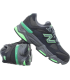 New Balance Chaussures de Sport GC9060JC, Noir et Gris avec Accents Verts, Semelle AbzorB