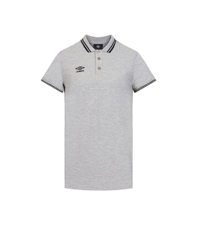 Umbro Bas Net Polo Pq, Polo, Gris Chine/Noir, M
