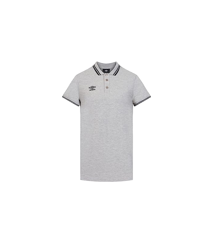 Umbro Bas Net Polo Pq, Polo, Gris Chine/Noir, M
