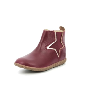 Kickers Vermillon, Boots Fille, Bordeaux, 24