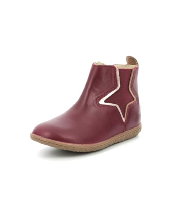Kickers Vermillon, Boots Fille, Bordeaux, 24