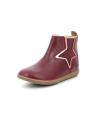 Kickers Vermillon, Boots Fille, Bordeaux, 24