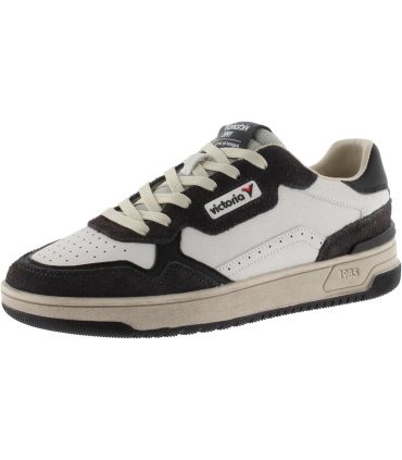 Victoria 1985 Basket Basse Unisexe C80 Cuir & Pièces Colorées & en Croûte De Cuir & Logo Rétro 8800120 pour Adulte