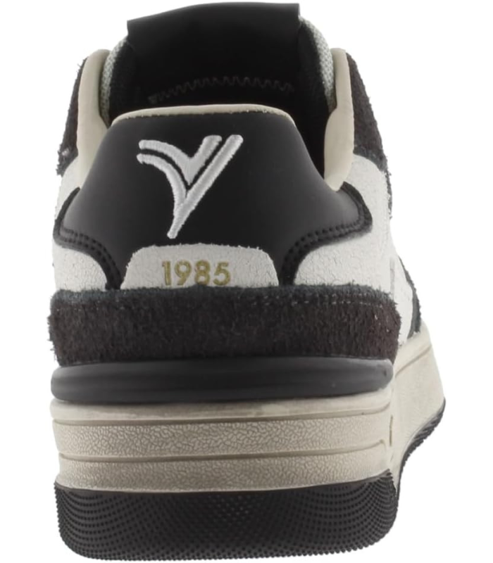 Victoria 1985 Basket Basse Unisexe C80 Cuir & Pièces Colorées & en Croûte De Cuir & Logo Rétro 8800120 pour Adulte