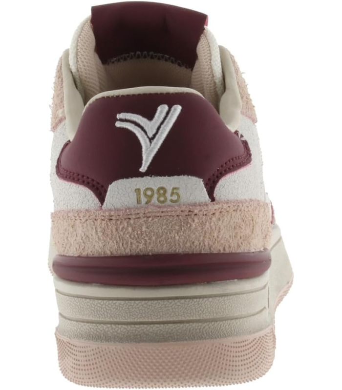 Victoria 1985 Basket Basse Unisexe C80 Cuir & Pièces Colorées & en Croûte De Cuir & Logo Rétro 8800120 pour Adulte