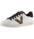 Victoria Basket Basse Tenis Effet Cuir & Logo Imprimé Animal & Pièces en Contraste 1125316 pour Femme