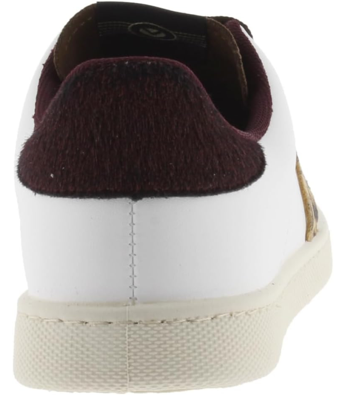 Victoria Basket Basse Tenis Effet Cuir & Logo Imprimé Animal & Pièces en Contraste 1125316 pour Femme