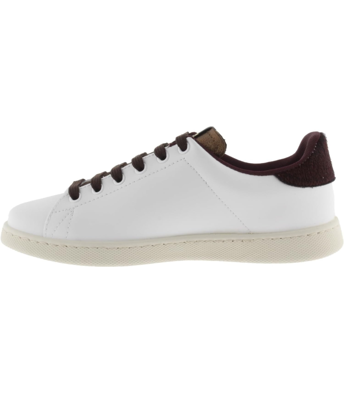 Victoria Basket Basse Tenis Effet Cuir & Logo Imprimé Animal & Pièces en Contraste 1125316 pour Femme