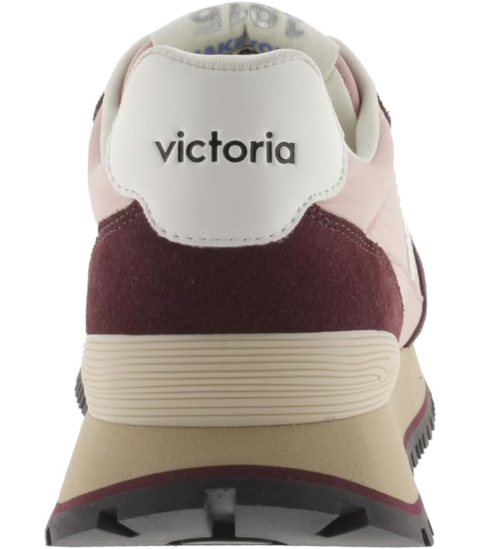 Victoria Basket Basse Viento Nylon & Pièces Colorées & en Croûte De Cuir & Semelle Crantée 1157114 pour Femme