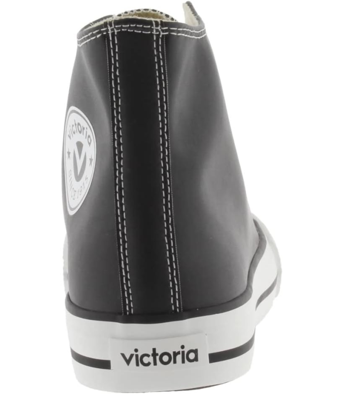 Victoria Bottine Tribu Effet Cuir & Lacets Blancs 1065175 pour Femme