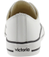 Victoria Basket Basse Tribu Effet Cuir & Lacets Blancs 1065184 pour Femme