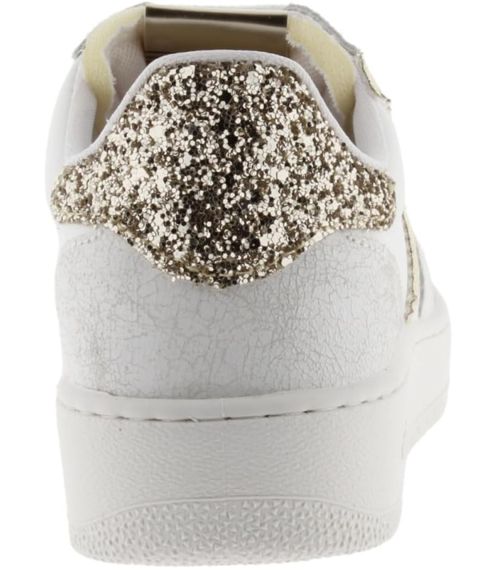 Victoria Basket Basse Madrid Effet Cuir & Pièces Métallisées & Effet Craquelé 1258233 pour Femme