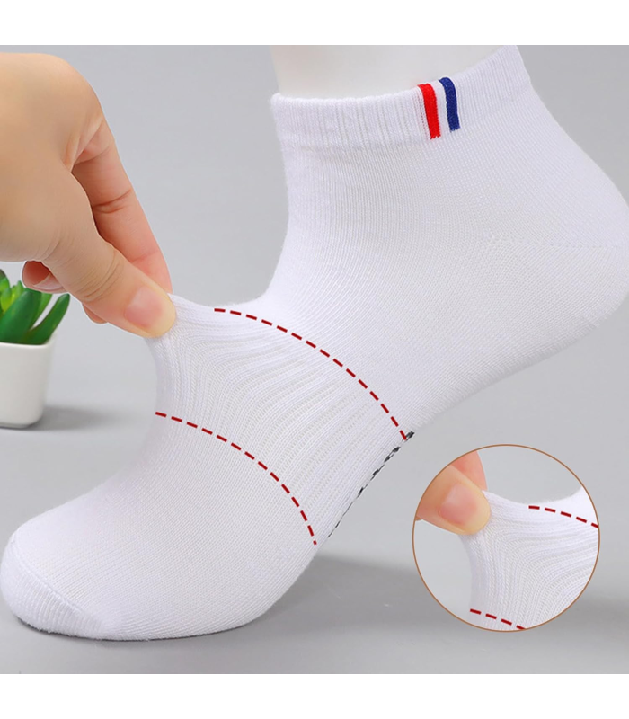 Knyll 8 Paires Chaussettes Sport Homme Femme 38-42 Chaussettes Basses