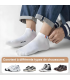 Knyll 8 Paires Chaussettes Sport Homme Femme 38-42 Chaussettes Basses