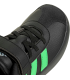 adidas Mixte Enfant VL Court 3.0 Hook and Loop Kids Shoes, Core Black/Screaming Green/Carbon, 32 EU