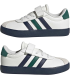 adidas Mixte Enfant VL Court 3.0 Hook and Loop Kids Shoes, Core Black/Screaming Green/Carbon, 32 EU
