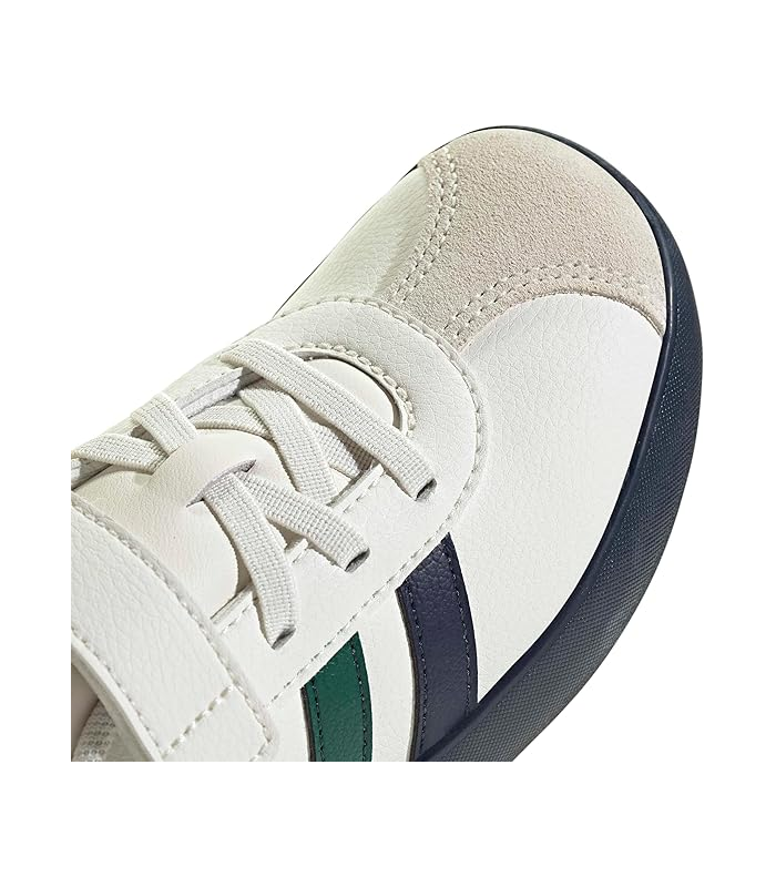 adidas Mixte Enfant VL Court 3.0 Hook and Loop Kids Shoes, Core Black/Screaming Green/Carbon, 32 EU