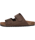 Casual Sandales en cuir nubuck pour homme - Mules en cuir véritable avec semelle en liège - Fabriquées en Espagne