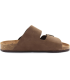 Casual Sandales en cuir nubuck pour homme - Mules en cuir véritable avec semelle en liège - Fabriquées en Espagne