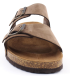 Casual Sandales en cuir nubuck pour homme - Mules en cuir véritable avec semelle en liège - Fabriquées en Espagne
