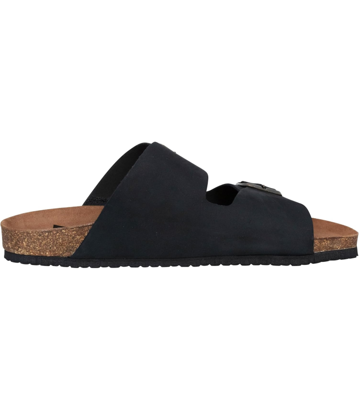Casual Sandales en cuir nubuck pour homme - Mules en cuir véritable avec semelle en liège - Fabriquées en Espagne