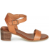 Kickers Volou camel, Sandales Bout Ouvert Femme