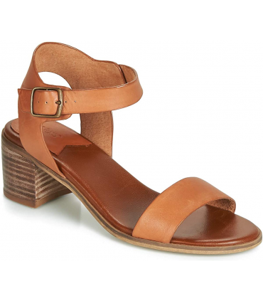 Kickers Volou camel, Sandales Bout Ouvert Femme