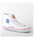 Baskets montantes enfants nasa blanc