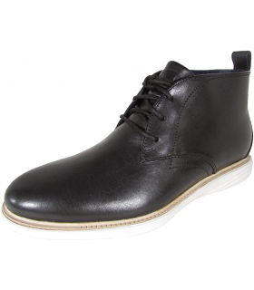 Cole Haan - GrandEvOlution Chukka Homme, (Black Leather-Ivory), 41 EU