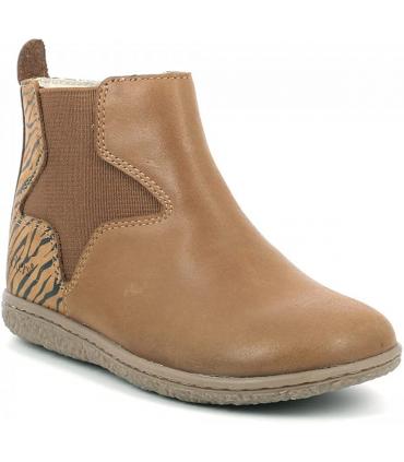 Kickers Vermillon camel, Boots Fille,